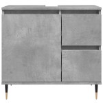 vidaXL Dulap de baie, gri beton, 65x33x60 cm, lemn prelucrat