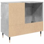 vidaXL Dulap de baie, gri beton, 65x33x60 cm, lemn prelucrat