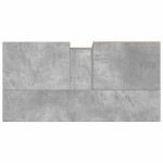 vidaXL Dulap de baie, gri beton, 65x33x60 cm, lemn prelucrat