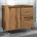 vidaXL Dulap de baie, stejar artizanal, 65x33x60 cm, lemn prelucrat vidaXL Dulap de baie, stejar artizanal, 65x33x60 cm, lemn prelucrat