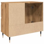 vidaXL Dulap de baie, stejar artizanal, 65x33x60 cm, lemn prelucrat vidaXL Dulap de baie, stejar artizanal, 65x33x60 cm, lemn prelucrat