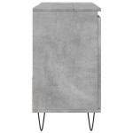 vidaXL Dulap de chiuvetă baie, gri beton, 65x33x60 cm, lemn prelucrat vidaXL Dulap de chiuvetă baie, gri beton, 65x33x60 cm, lemn prelucrat