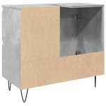 vidaXL Dulap de chiuvetă baie, gri beton, 65x33x60 cm, lemn prelucrat vidaXL Dulap de chiuvetă baie, gri beton, 65x33x60 cm, lemn prelucrat