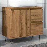 vidaXL Dulap chiuvetă baie, stejar artizanal 65x33x60cm lemn prelucrat vidaXL Dulap chiuvetă baie, stejar artizanal 65x33x60cm lemn prelucrat
