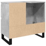 vidaXL Dulap de chiuvetă baie, gri beton, 65x33x60 cm, lemn prelucrat vidaXL Dulap de chiuvetă baie, gri beton, 65x33x60 cm, lemn prelucrat