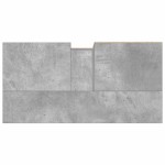 vidaXL Dulap de chiuvetă baie, gri beton, 65x33x60 cm, lemn prelucrat vidaXL Dulap de chiuvetă baie, gri beton, 65x33x60 cm, lemn prelucrat