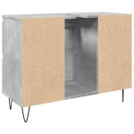 vidaXL Dulap pentru baie, gri beton, 80x33x60 cm, lemn compozit vidaXL Dulap pentru baie, gri beton, 80x33x60 cm, lemn compozit