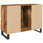 vidaXL Dulap chiuvetă baie, lemn vechi, 80x33x60 cm, lemn prelucrat vidaXL Dulap chiuvetă baie, lemn vechi, 80x33x60 cm, lemn prelucrat