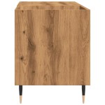 vidaXL Dulap discuri stejar artizanal, 84,5x38x48 cm, lemn prelucrat