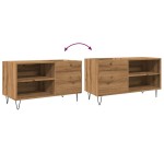 vidaXL Dulap discuri stejar artizanal, 84,5x38x48 cm, lemn prelucrat vidaXL Dulap discuri stejar artizanal, 84,5x38x48 cm, lemn prelucrat