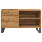 vidaXL Dulap discuri stejar artizanal, 84,5x38x48 cm, lemn prelucrat