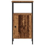vidaXL Noptiere, 2 buc, lemn învechit, 41x31x80 cm, lemn prelucrat