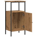 vidaXL Noptiere, 2 buc., stejar artizanal, 41x31x80 cm, lemn prelucrat