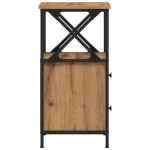 vidaXL Noptiere 2 buc. stejar artizanal, 34x35,5x70 cm, lemn prelucrat