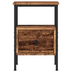 vidaXL Noptiere, 2 buc, lemn învechit, 34x36x50 cm, lemn prelucrat