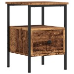 vidaXL Noptiere, 2 buc, lemn învechit, 34x36x50 cm, lemn prelucrat