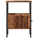 vidaXL Noptiere, 2 buc, lemn învechit, 34x36x50 cm, lemn prelucrat