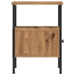 vidaXL Noptiere, 2 buc., stejar artizanal, 34x36x50 cm, lemn prelucrat