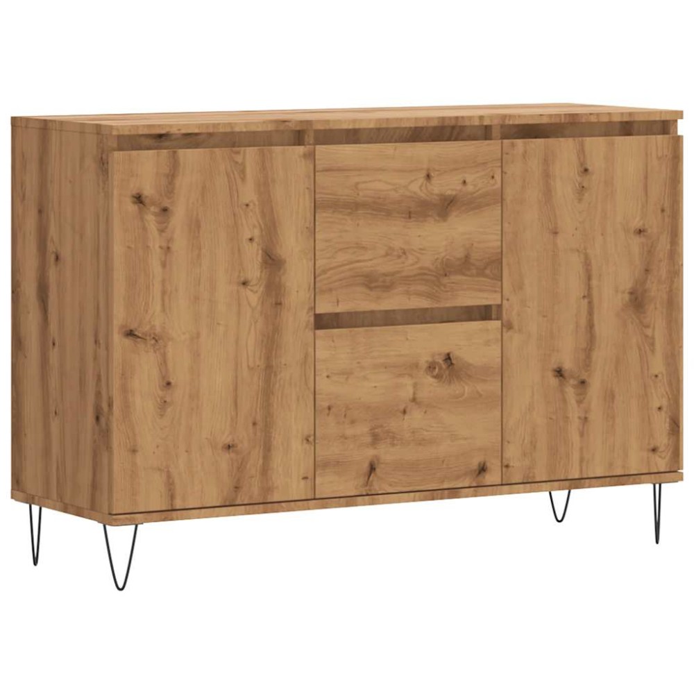 vidaXL Servantă, stejar artizanal, 101,5x35x70 cm, lemn prelucrat