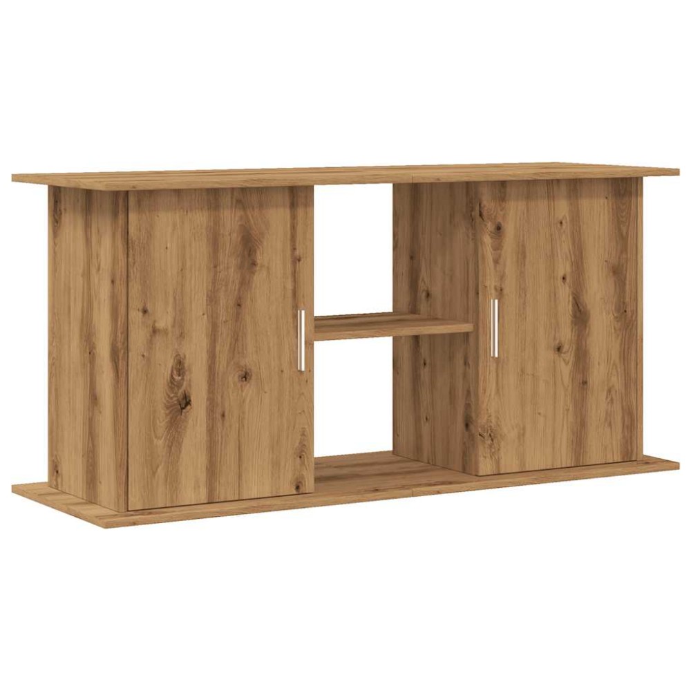 vidaXL Suport acvariu, stejar artizanal, 121x41x58 cm, lemn prelucrat