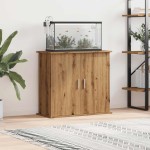 vidaXL Suport acvariu, stejar artizanal, 81x36x73 cm, lemn prelucrat vidaXL Suport acvariu, stejar artizanal, 81x36x73 cm, lemn prelucrat