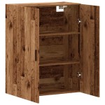 vidaXL Dulap montat pe perete lemn vechi 69,5x34x90 cm