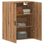 vidaXL Dulap montat pe perete, stejar artizanal, 69,5x34x90 cm