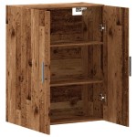 vidaXL Dulap montat pe perete lemn vechi 69,5x34x90 cm