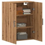 vidaXL Dulap montat pe perete, stejar artizanal, 69,5x34x90 cm