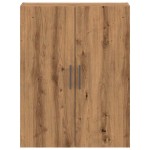 vidaXL Dulap montat pe perete, stejar artizanal, 69,5x34x90 cm