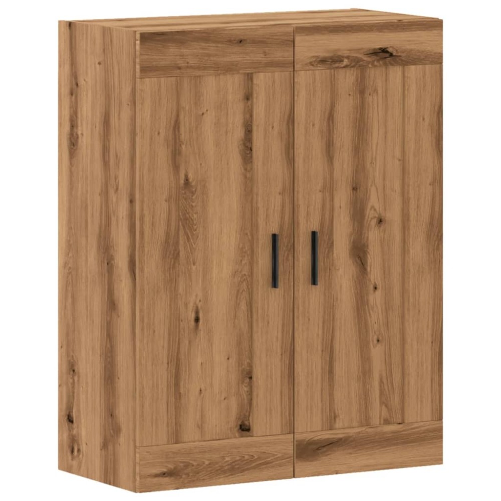 vidaXL Dulap pe perete stejar artizanal, 69,5x34x90 cm, lemn prelucrat