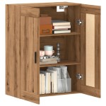 vidaXL Dulap pe perete stejar artizanal, 69,5x34x90 cm, lemn prelucrat