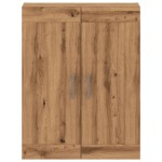 vidaXL Dulap pe perete stejar artizanal, 69,5x34x90 cm, lemn prelucrat