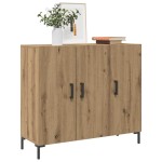 vidaXL Dulap, stejar artizanal, 90x34x80 cm, lemn prelucrat vidaXL Dulap, stejar artizanal, 90x34x80 cm, lemn prelucrat