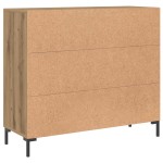 vidaXL Dulap, stejar artizanal, 90x34x80 cm, lemn prelucrat vidaXL Dulap, stejar artizanal, 90x34x80 cm, lemn prelucrat