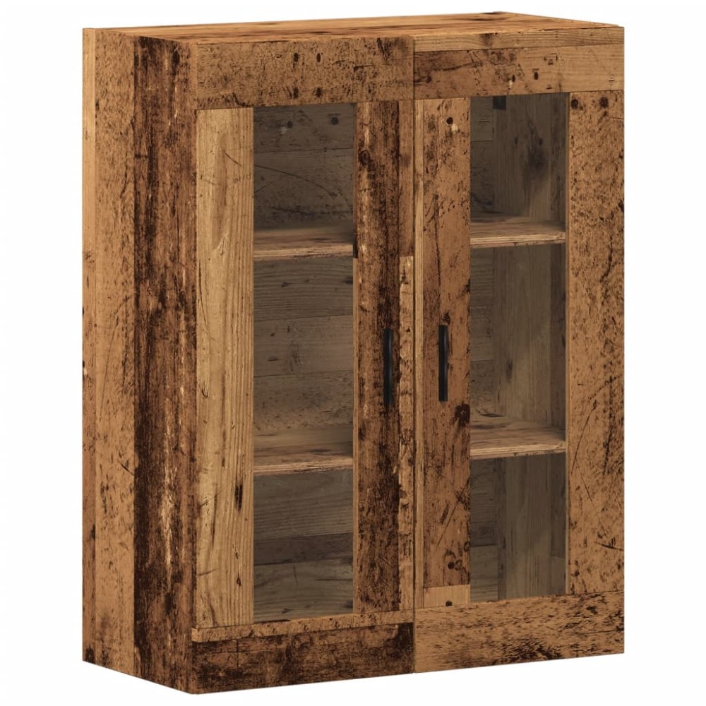 vidaXL Dulap montat pe perete lemn vechi 69,5x34x90 cm