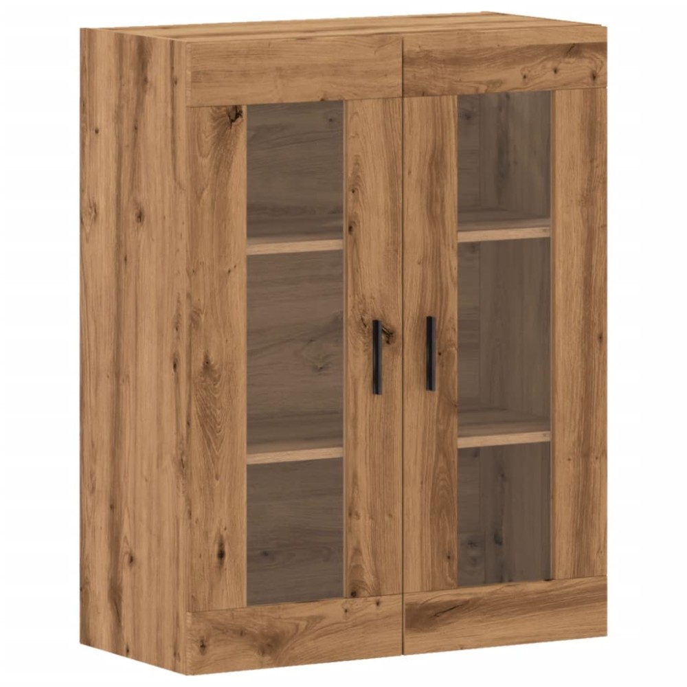 vidaXL Dulap montat pe perete, stejar artizanal, 69,5x34x90 cm