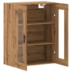 vidaXL Dulap montat pe perete, stejar artizanal, 69,5x34x90 cm
