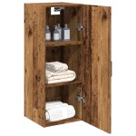 vidaXL Dulap pe perete, lemn vechi, 34,5x34x90 cm, lemn prelucrat
