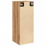 vidaXL Dulap pe perete stejar artizanal, 34,5x34x90 cm, lemn prelucrat