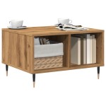 vidaXL Măsuță cafea, stejar artizanal, 60x50x36,5 cm, lemn prelucrat vidaXL Măsuță cafea, stejar artizanal, 60x50x36,5 cm, lemn prelucrat