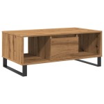 vidaXL Măsuță cafea, stejar artizanal, 90x50x36,5 cm, lemn prelucrat vidaXL Măsuță cafea, stejar artizanal, 90x50x36,5 cm, lemn prelucrat