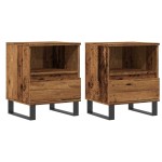 vidaXL Noptiere, 2 buc., lemn vechi, 40x35x50 cm, lemn prelucrat vidaXL Noptiere, 2 buc., lemn vechi, 40x35x50 cm, lemn prelucrat