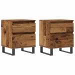 vidaXL Noptiere, 2 buc., lemn vechi, 40x35x50 cm, lemn prelucrat vidaXL Noptiere, 2 buc., lemn vechi, 40x35x50 cm, lemn prelucrat