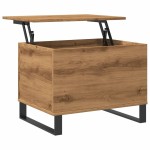 vidaXL Măsuță de cafea stejar artizanal, 60x44,5x45 cm, lemn prelucrat
