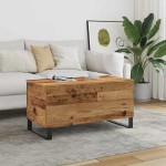 vidaXL Măsuță de cafea, lemn vechi, 90x44,5x45 cm, lemn prelucrat vidaXL Măsuță de cafea, lemn vechi, 90x44,5x45 cm, lemn prelucrat