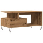 vidaXL Măsuță de cafea, stejar artizanal, 90x49x45 cm, lemn prelucrat