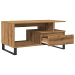 vidaXL Măsuță de cafea, stejar artizanal, 90x49x45 cm, lemn prelucrat