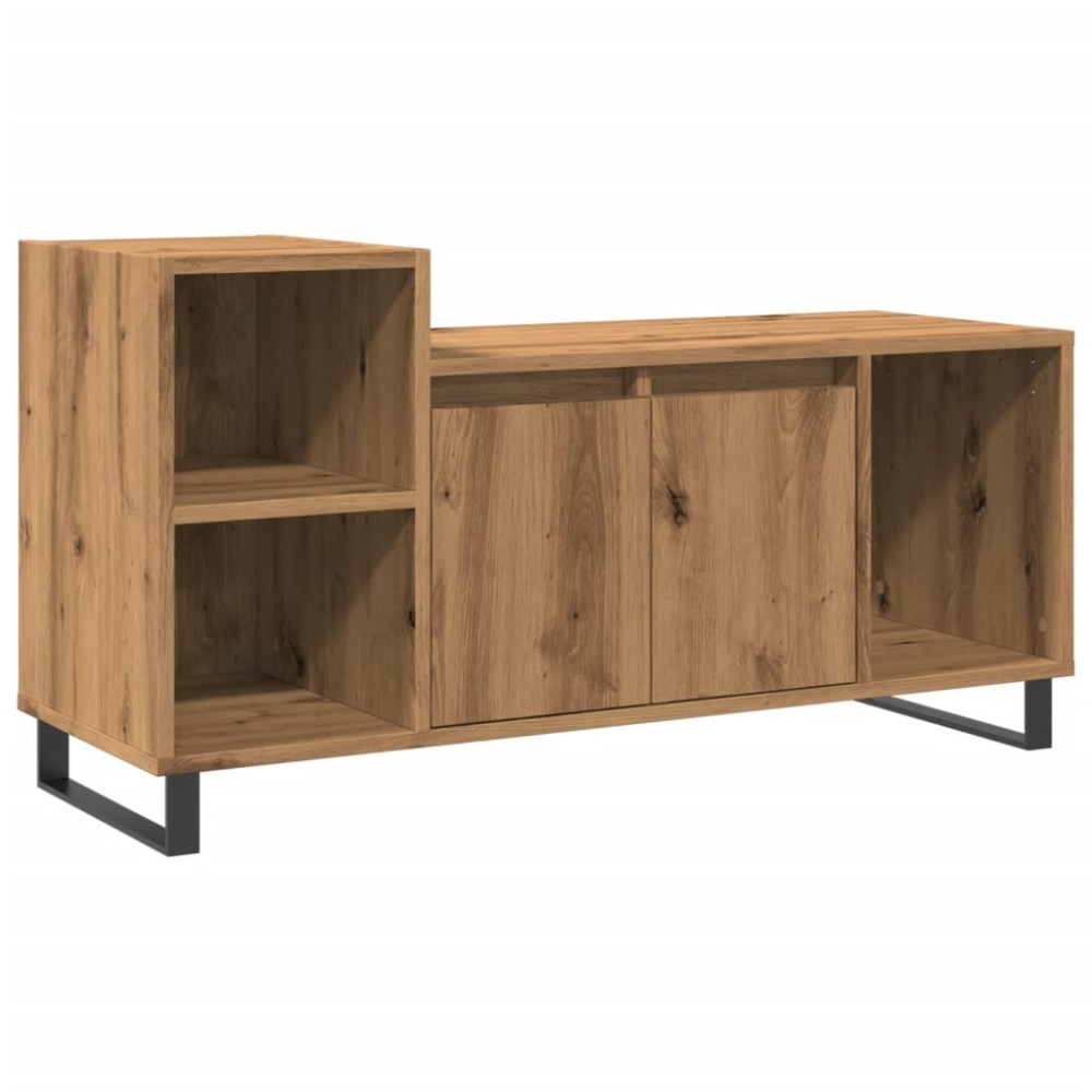 vidaXL Comodă TV, stejar artizanal, 100x35x55 cm, lemn prelucrat