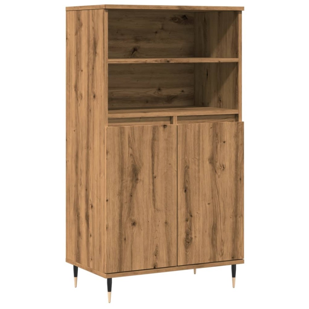 vidaXL Dulap înalt, stejar artizanal, 60x36x110 cm, lemn prelucrat